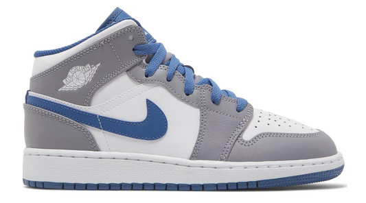 Air Jordan 1 Mid Cement True Blue