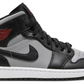 czarne czarne srebrne białe czerwone średnie buty air jordan 1 mid shadow