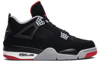 czarne szare białe czerwone buty air jordan 4 bred 2019