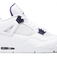 fioletowe białe metaliczne buty air jordan 4 metalic pack purple