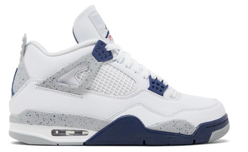 niebieskie cement białe granatowe buty air jodan 4 midnight navy