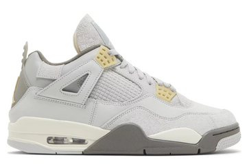 Szare Air Jordan 4 Retro w kolorystyce Craft Photon Dust.