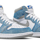 Air Jordan 1 Retro High Hyper Royal Smoke Grey