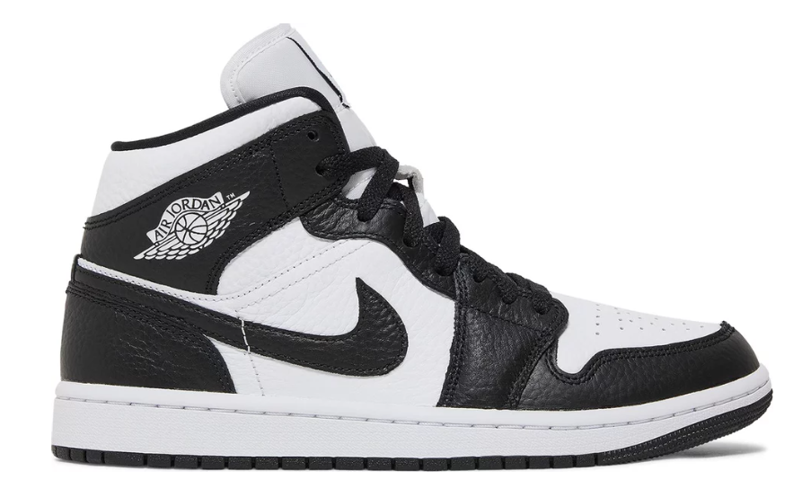 Air Jordan 1 Mid Split Black White (W)