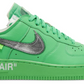 zielone srebrne buty nike air jordan 1 low off white brooklyn w kolaboracji z off white