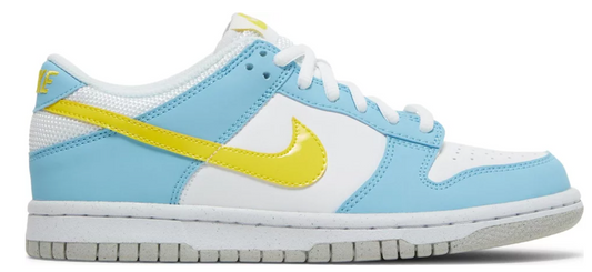 żółte białe szare niebieskie baby blue niskie buty nike dunk low next nature homer simpson gs dziecięce przyjazne środowisku