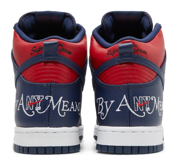 Nike Dunk High SB Supreme By Any Means Navy