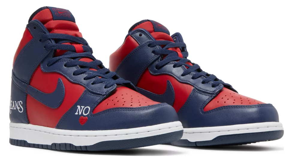 Nike Dunk High SB Supreme By Any Means Navy