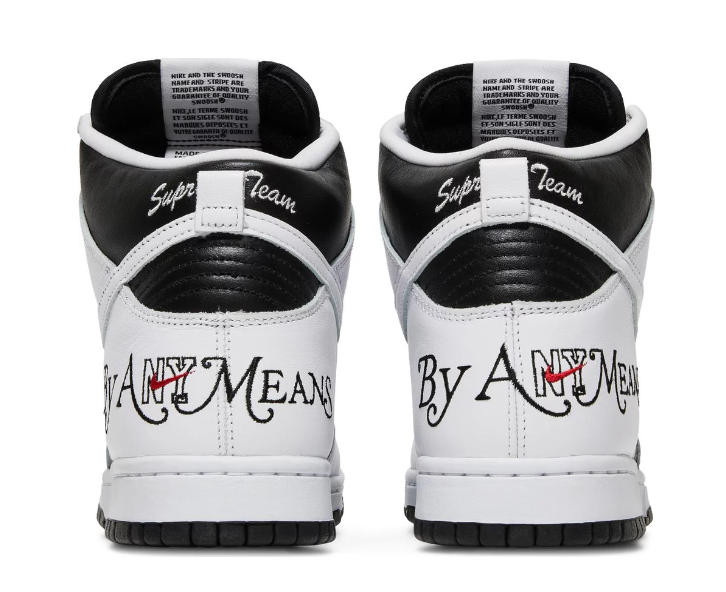 Nike Dunk High SB Supreme By Any Means Black