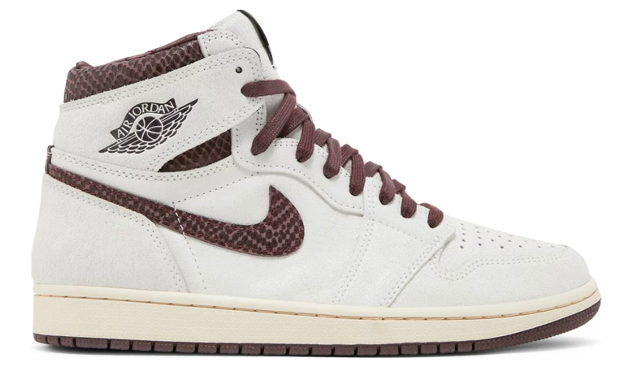 kremowe brązowe wysokie buty air jordan 1 high a ma maniere w kolaboracji z a ma maniere