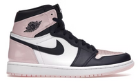 różowe białe czarne błyszczące buty air jordan 1 hight atmosphere bubble gum