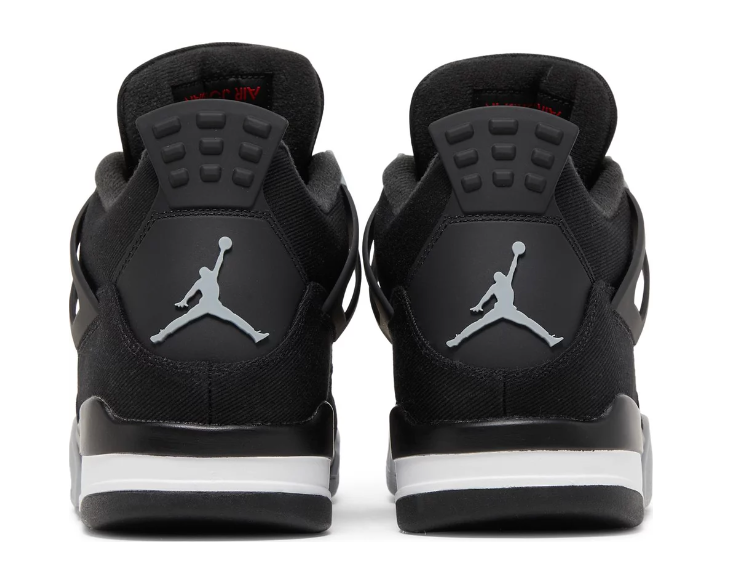 Air Jordan 4 Retro Black Canvas